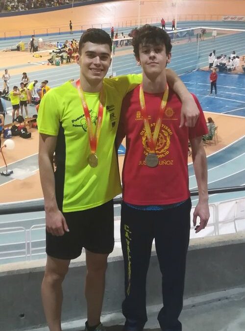 Cinco medallas con doblete en altura en el primer día del nacional sub18
