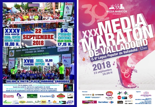 MEDIA MARATÓN CIUDAD DE SORIA Y MEDIA MARATÓN DE VALLADOLID