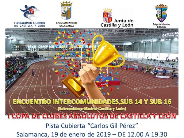 ENCUENTRO INTERCOMUNIDADES Y COPA DE CLUBES ABSOLUTOS EN PISTA CUBIERTA