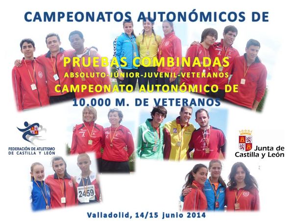 CAMPEONATOS AUTONÓMICOS COMBINADAS ABSOLUTA, JÚNIOR, JUVENIL Y VETERANOS, 10.000 METROS EN PISTA DE VETERANOS Y CONTROL AUTONÓMICO DE MARCAS