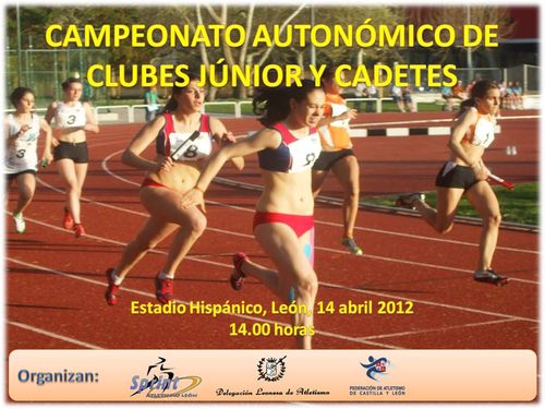 MÁS DE 500 ATLETAS EN EL CAMPEONATO AUTONÓMICO DE CLUBES CADETES Y JÚNIORS.