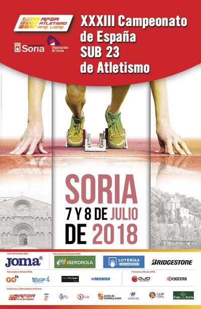 CINCUENTA Y SIETE ATLETAS DE CASTILLA Y LEÓN, EN EL CAMPEONATO DE ESPAÑA PROMESA-SUB23 EN SORIA