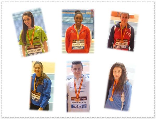 LAS MEDALLAS DEL CAMPEONATO DE ESPAÑA JUVENIL EN PISTA CUBIERTA