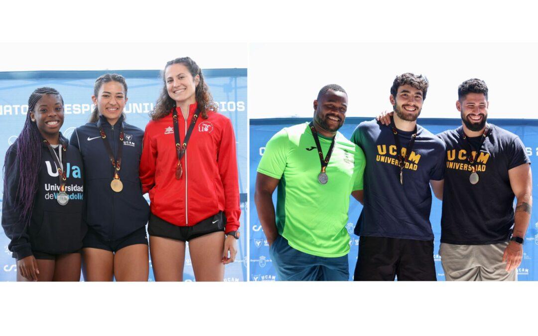LOS ATLETAS DE CASTILLA Y LEÓN LOGRAN UN TOTAL DE CATORCE MEDALLAS EN EL CAMPEONATO DE ESPAÑA UNIVERSITARIO