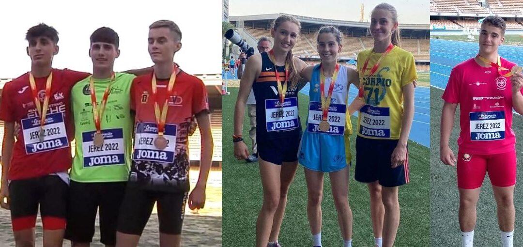 LAS SEIS MEDALLAS CONSEGUIDAS POR LOS ATLETAS DE CASTILLA Y LEÓN EN EL NACIONAL SUB 18