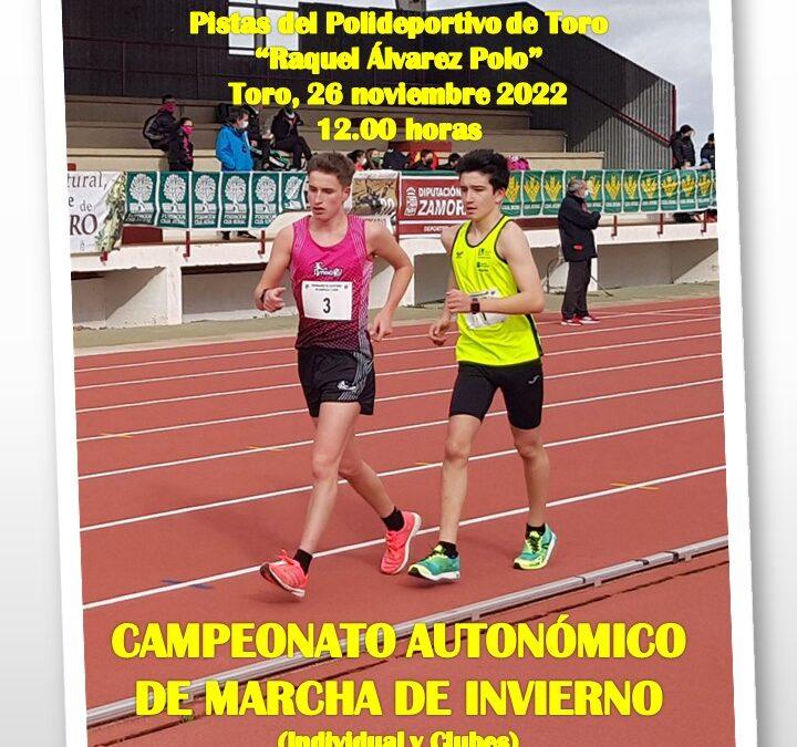 CAMPEONATO AUTONÓMICO DE MARCHA DE INVIERNO EN PISTA (INDIVIDUAL Y CLUBES)