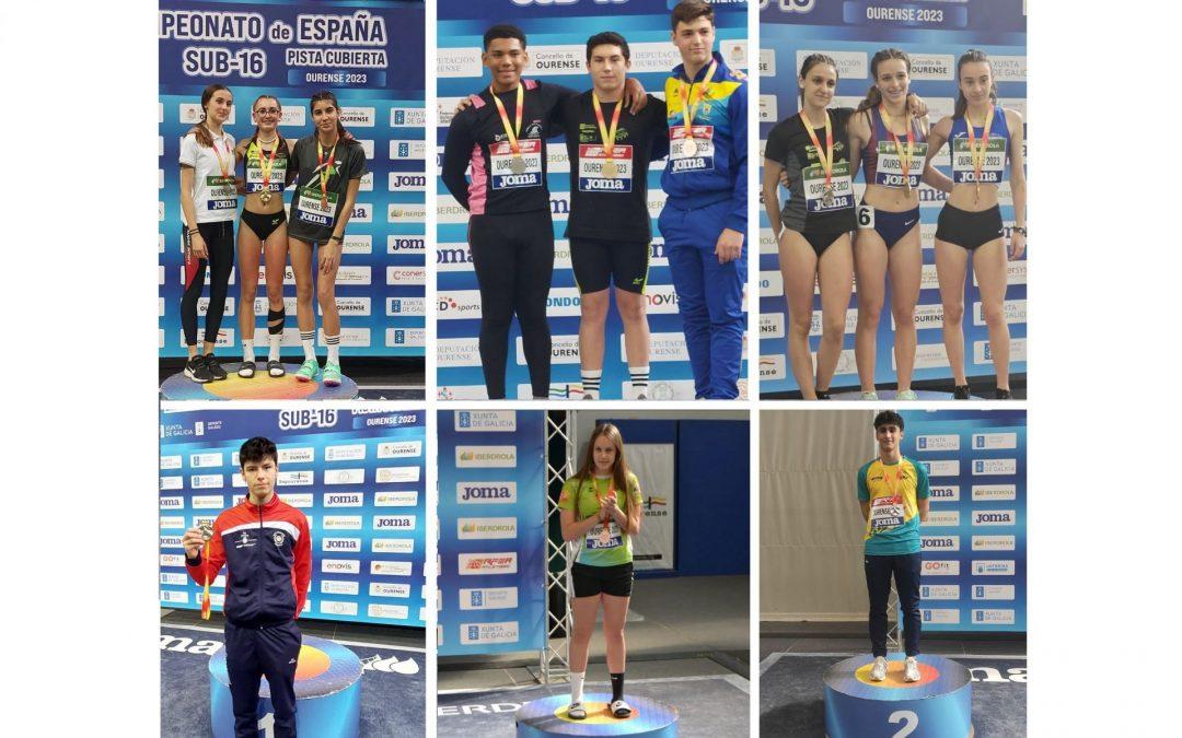 SIETE MEDALLAS SUB 16 EN EL CAMPEONATO DE ESPAÑA