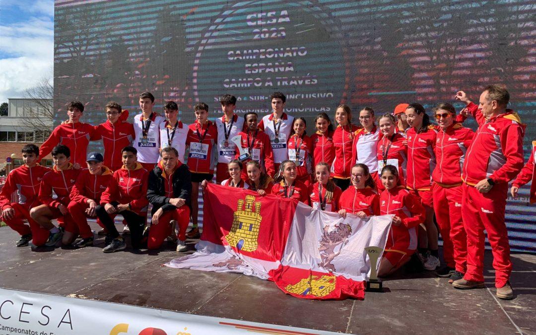 CASTILLA Y LEÓN DESTACA EN EL NACIONAL DE CROSS POR FEDERACIONES CON CINCO PODIOS