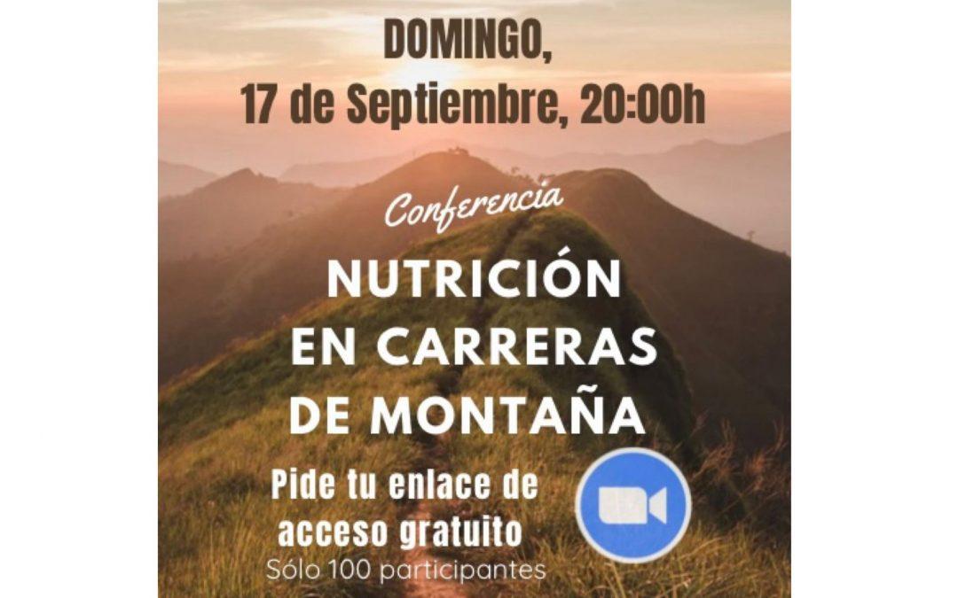 CONFERENCIA DE NUTRICIÓN EN CARRERAS DE MONTAÑA